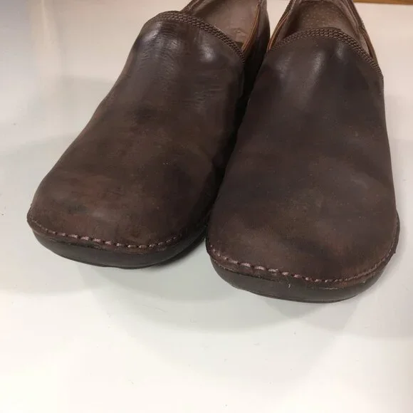 Merrell Emma Slip On Clogs Womens Size 9.5 Brunette Brown Leather J45650 - Picture 6 of 9